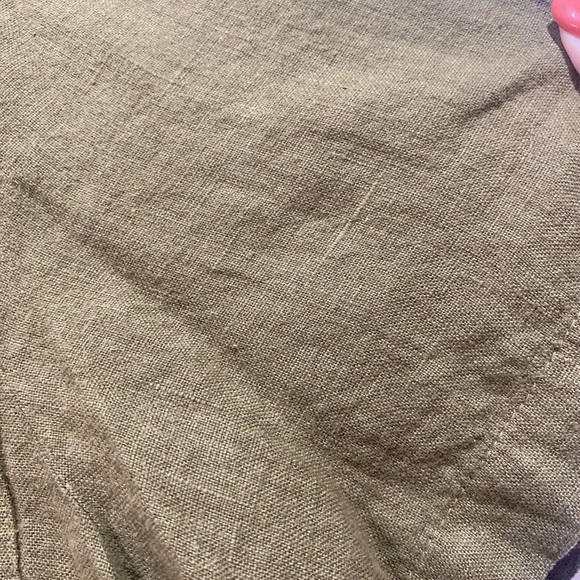 MATE The Label NWT Linen Boxy Button Up in Moss Size XL - Picture 4 of 11